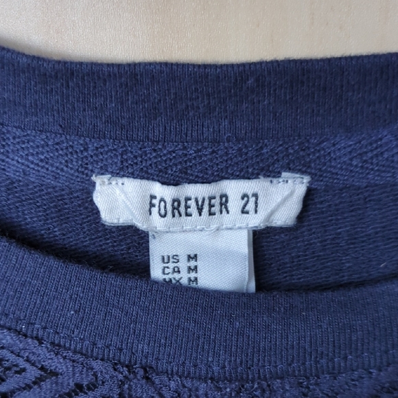 Forever 21 Deep Blue Knit Top - Picture 4 of 8